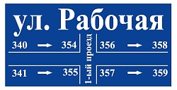 Адресная табличка навигационная