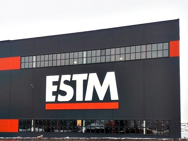 Производство и монтаж фасадных вывесок для компании  ESTM